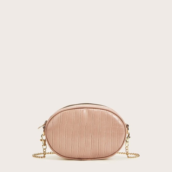 

Croc Embossed Chain Crossbody Bag
