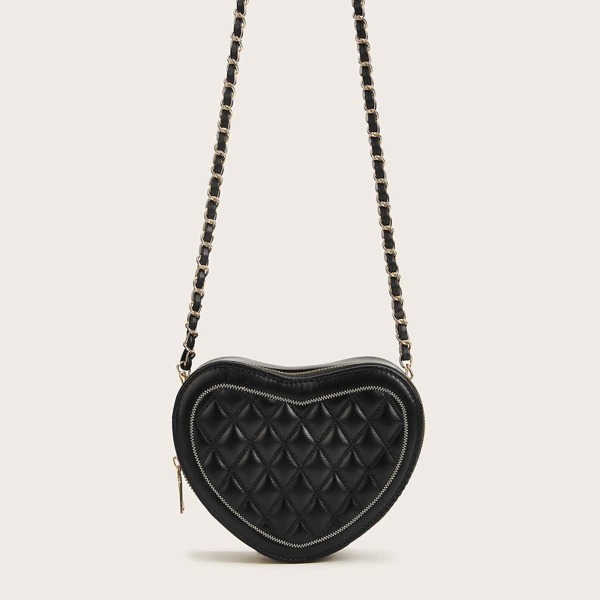 

Stitch Detail Quilted Chain Bag