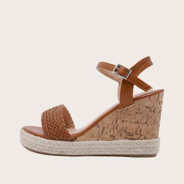 

Braided Strap Espadrille Wedges