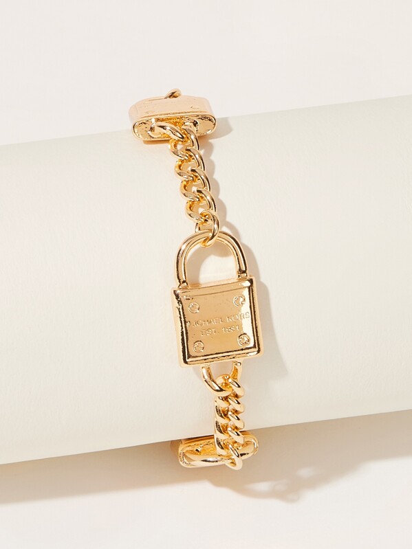 

Lock Decor Chain Bracelet 1pc, Gold