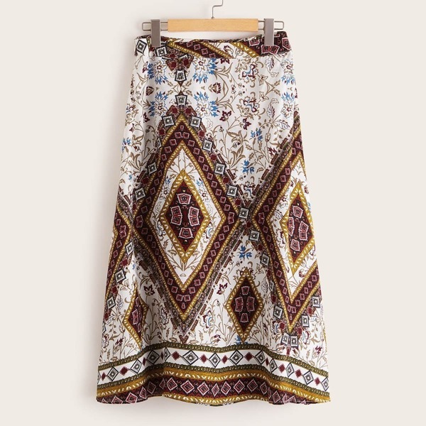 

Tribal Print Skirt, Multicolor