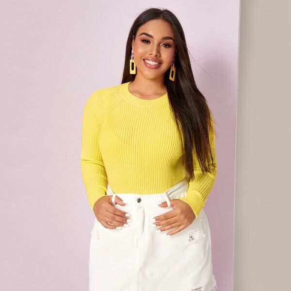

Plus Raglan Sleeve Sweater