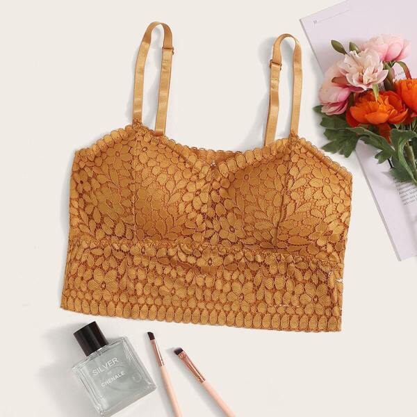 

Floral Lace Longline Bralette