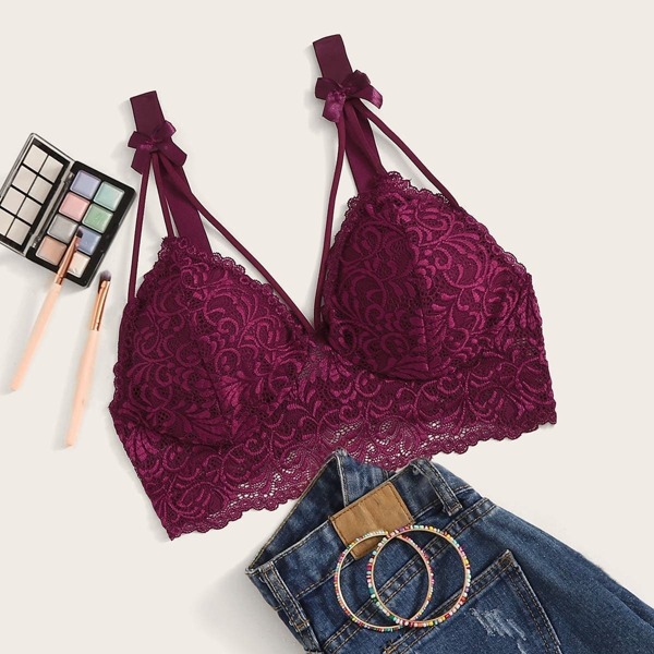 

Floral Lace Harness Bralette