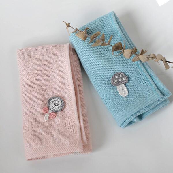 

Cute Lollipop & Mushroom Decor Towel 1pc