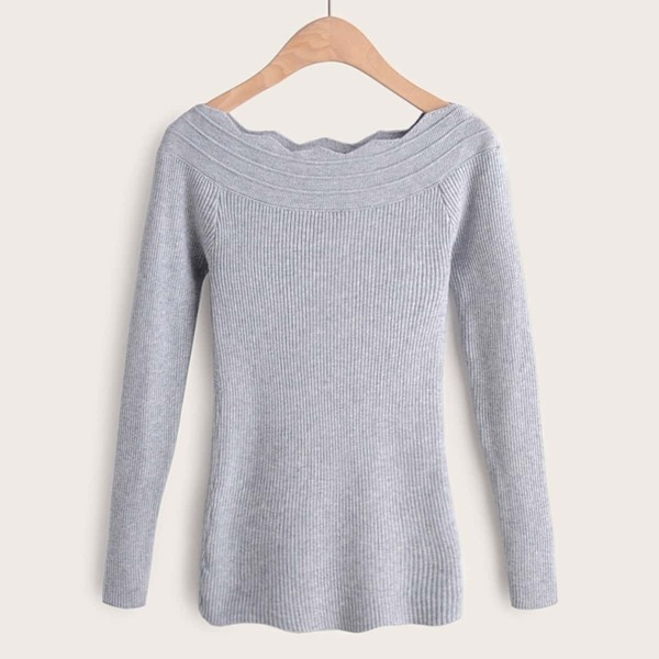 

Bardot Wave Edge Trim Slim Fit Sweater