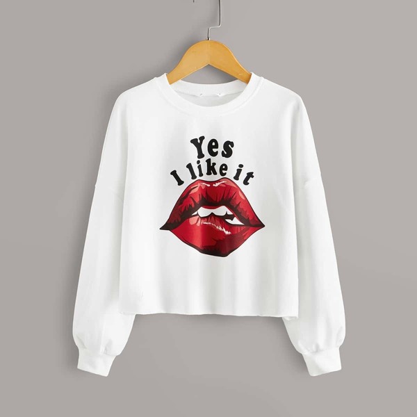 

Girls Graphic Print Pullover