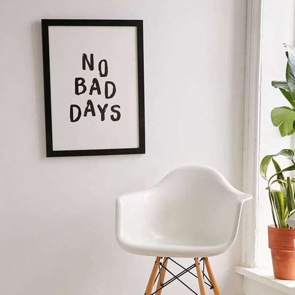 

Slogan Wall Art Print Without Frame, Multicolor