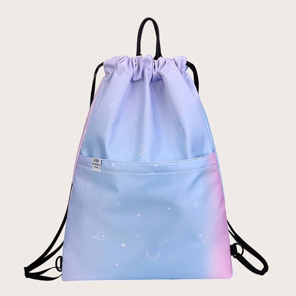 

Girls Gradient Color Drawstring Backpack