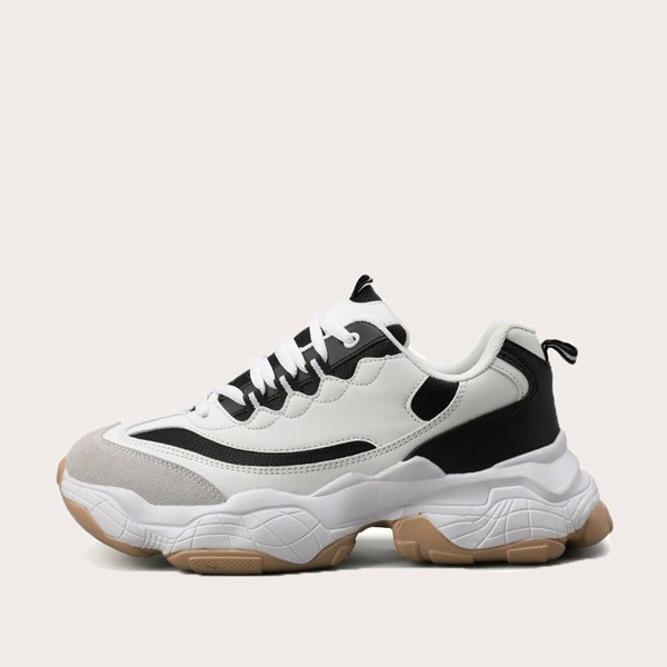 

Men Lace-up Front Chunky Sole Sneakers