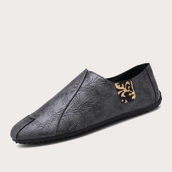 

Men Textured Slip On Loafers