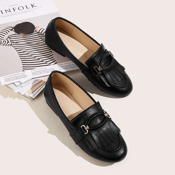 

Fringe Decor Slip On Flat