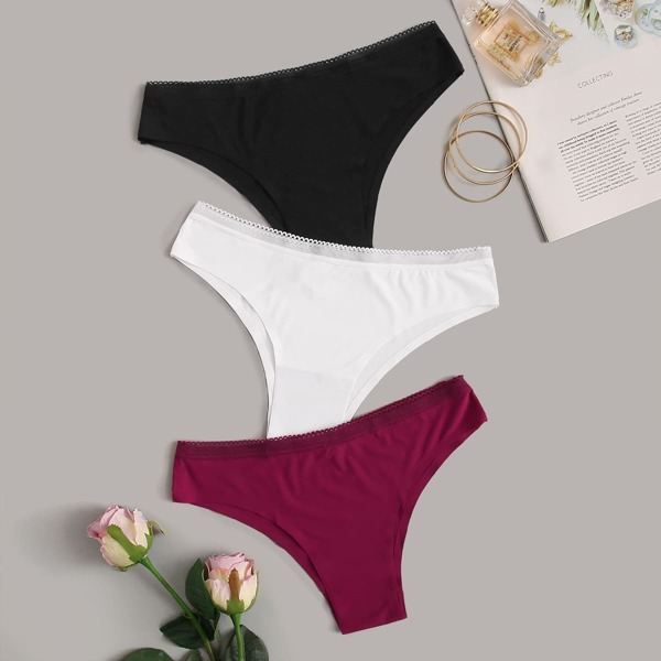 

Seamless Panty Set 3pack, Multicolor