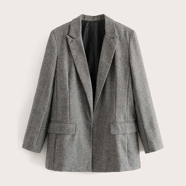 

Lapel Neck Space Dye Blazer