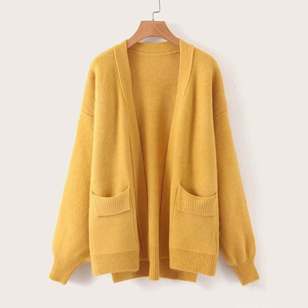

Drop Shoulder Dual Pocket Cardigan