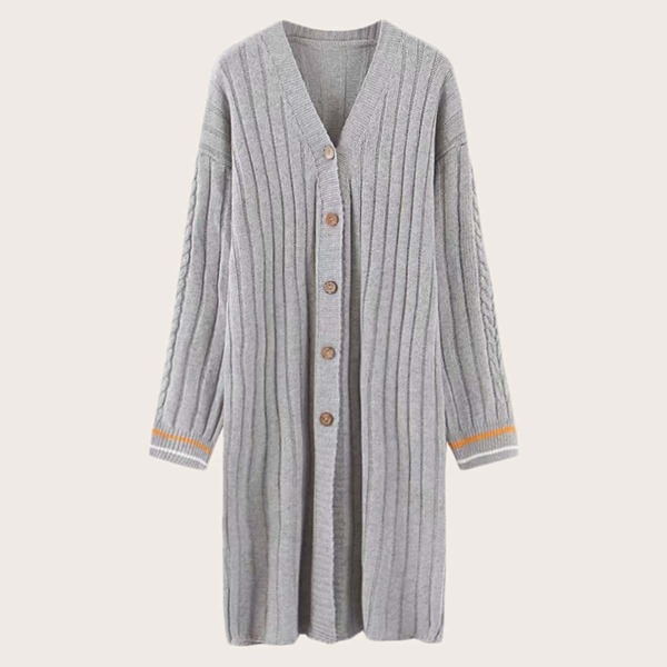 

Button Through Drop Shoulder Cardigan