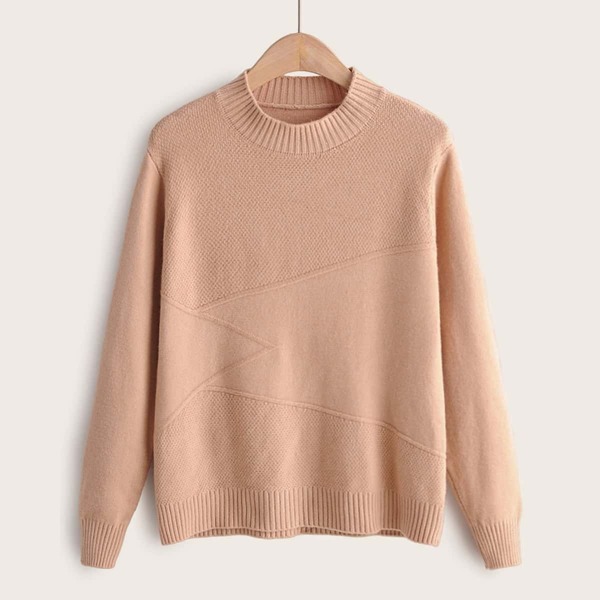 

Mock Neck Long Sleeve Sweater