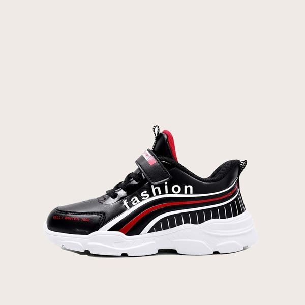 

Boys Letter Print Velcro Strap Sneakers