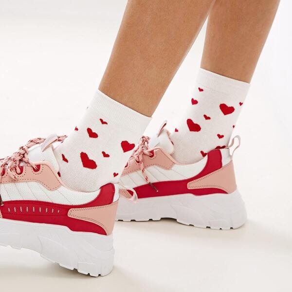 

Heart Pattern Socks 1pair