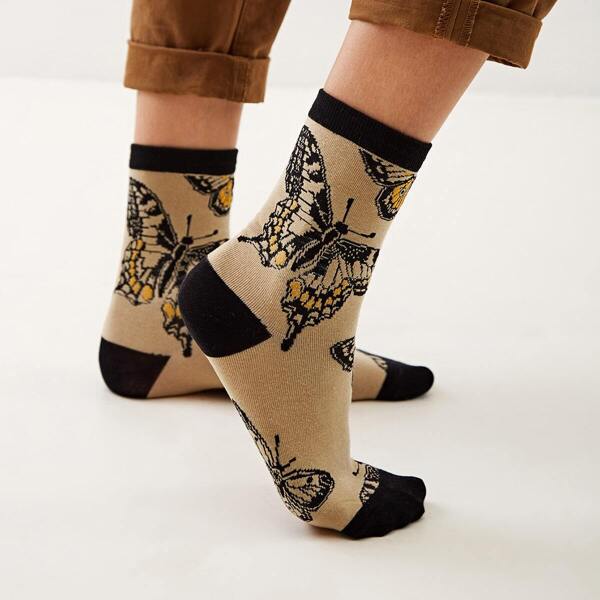 

Butterfly Pattern Socks 1pair