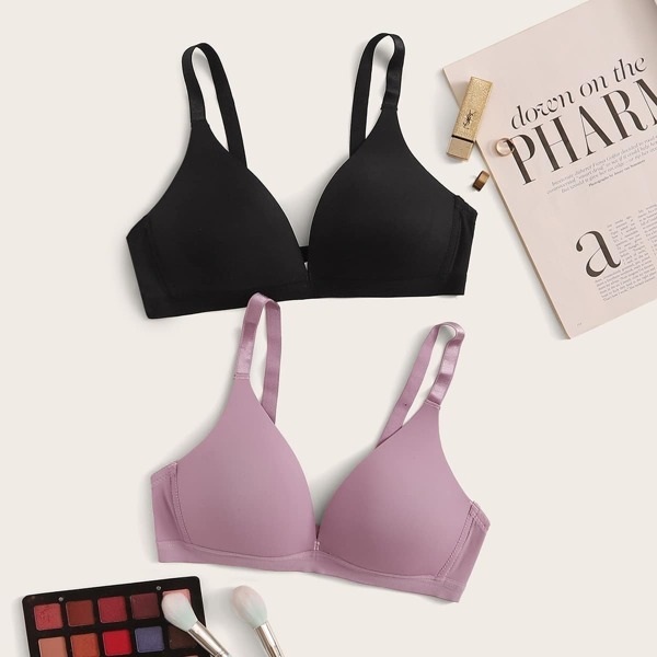 

Seamless Bra Set 2pack, Multicolor
