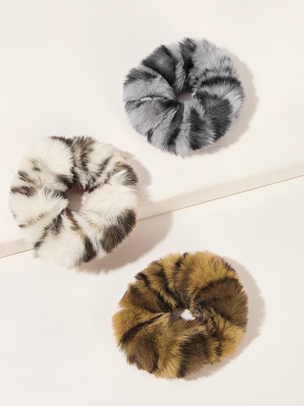 

Fluffy Scrunchie 3pcs, Multicolor