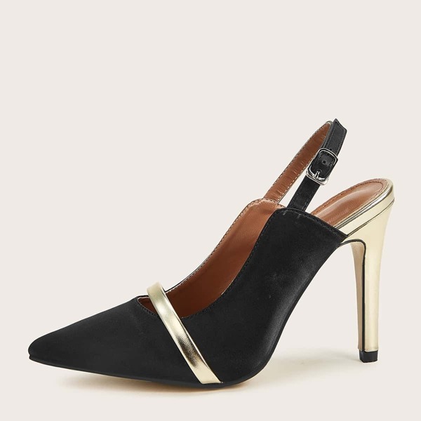 

Point Toe Slingback Stiletto Heels