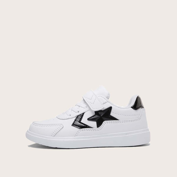 

Girls Two Tone Star Decor Sneakers