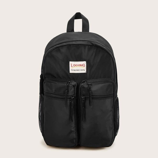 

Double Pocket Front Nylon Backpack