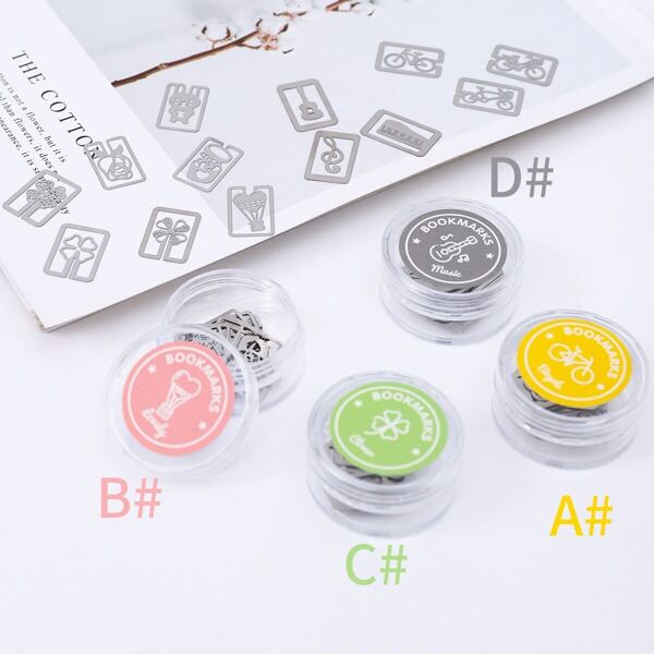 

Boxed Creative Shaped Metal Bookmark 12pcs