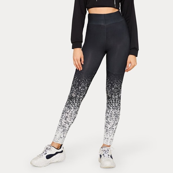 

Ombre Wide Band Waist Leggings