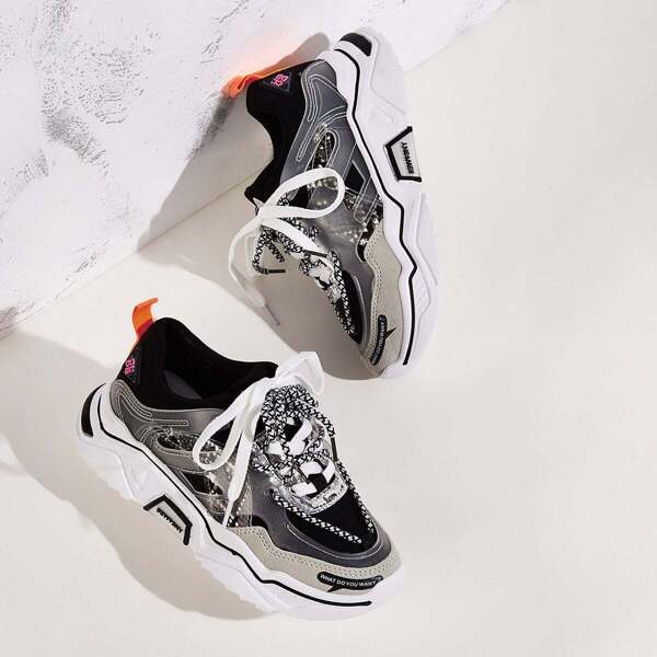 

Lace-up Front Chunky Sneakers