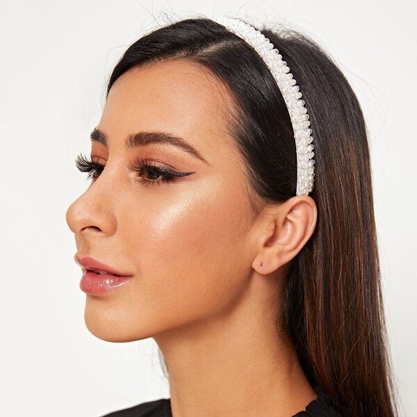 

Faux Pearl Decor Headband