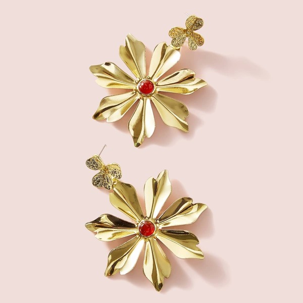 

Flower Drop Earrings 1pair