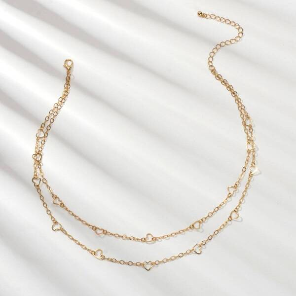 

Heart Decor Necklace 1pc