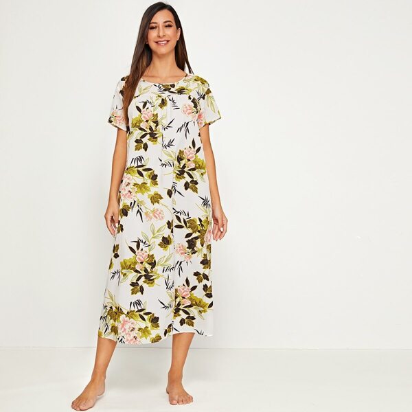 

Floral Print Bustier Nightdress, Multicolor