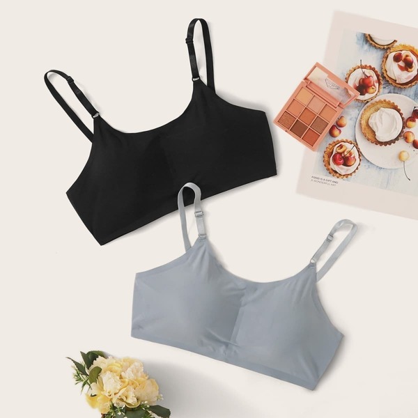 

Adjustable Strap Bra Set 2pack
