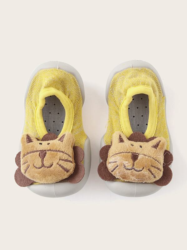 

Baby Lion Decor Slip On Sneakers, Multicolor