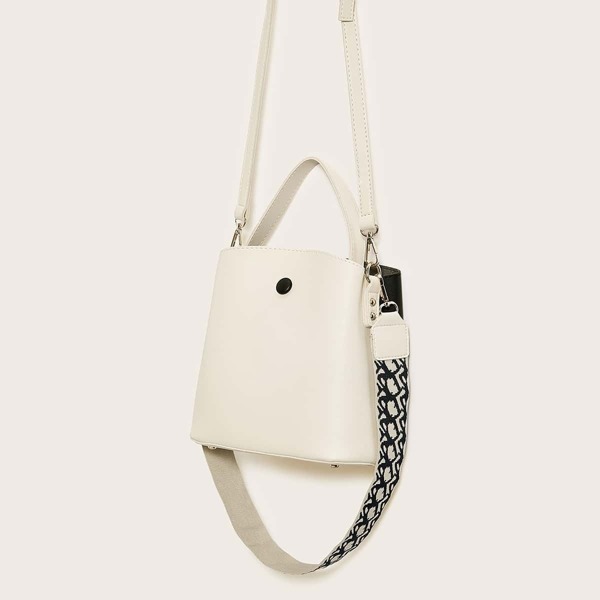 

Two Tone Satchel Bag