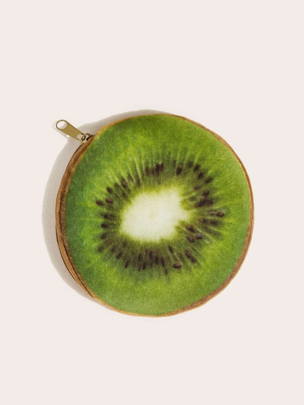 

Kiwifruit Shaped Purse, Green