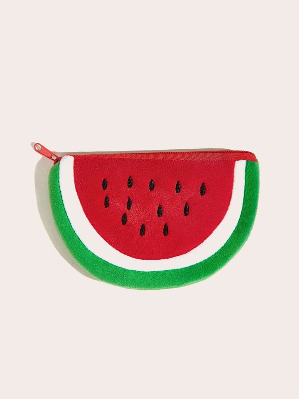 

Watermelon Shaped Purse, Red