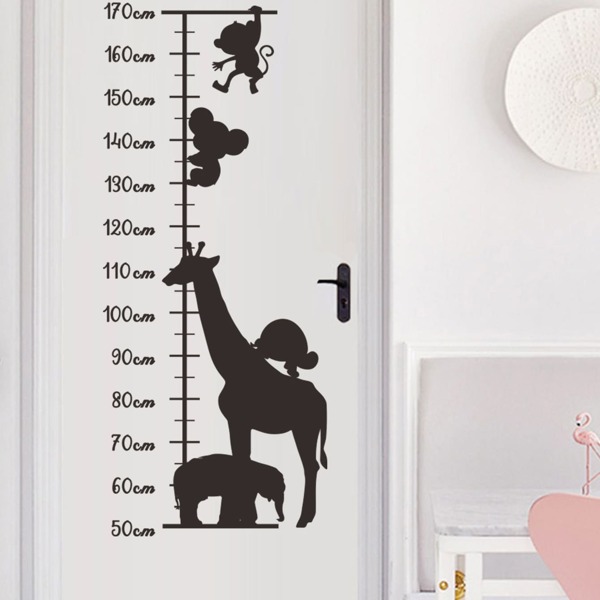 

Cute Animal Print Height Measurement Wall Sticker
