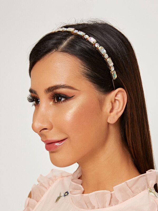 

Rhinestone Decor Headband, Gold