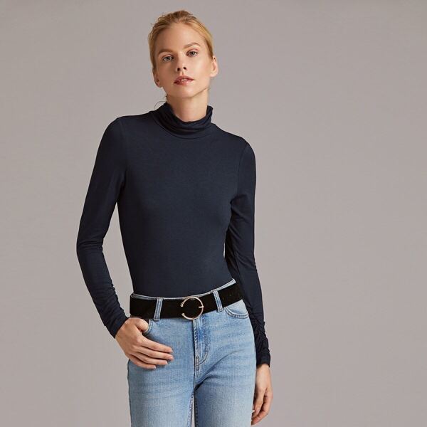 

Premium Solid Cowl Neck Top
