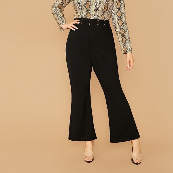 

Plus Studded Flare Leg Pants