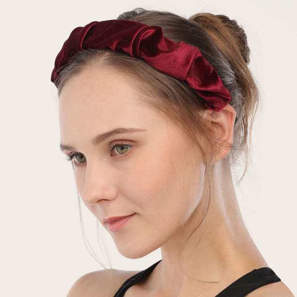 

Ruched Satin Headband
