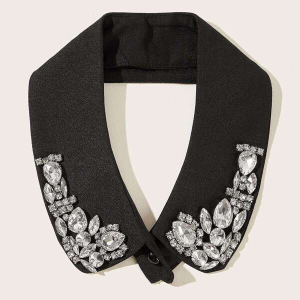 

Gemstone Decor Fake Collar