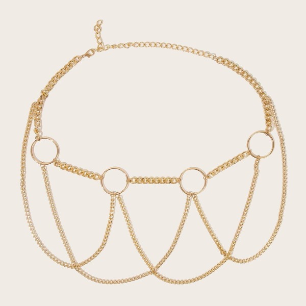 

Ring Decor Waist Chain 1pc