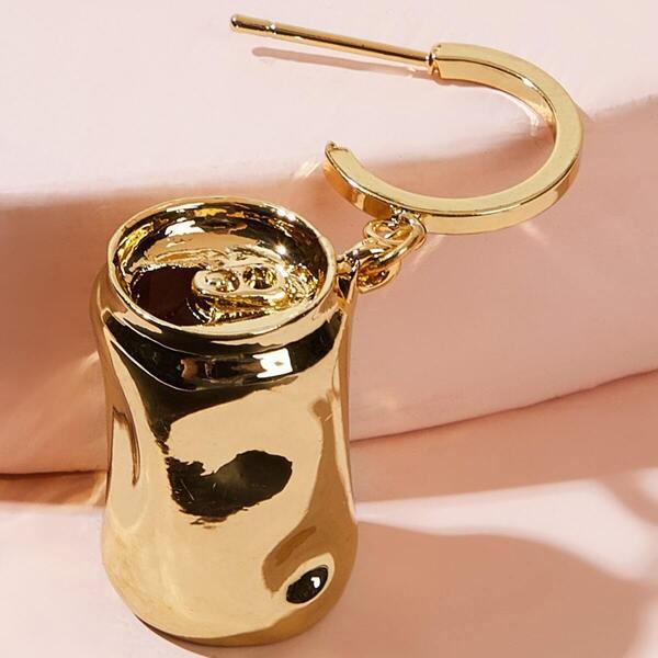 

Cans Design Drop Earring 1pc
