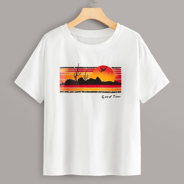 

Landscape Pattern Short Sleeve Tee